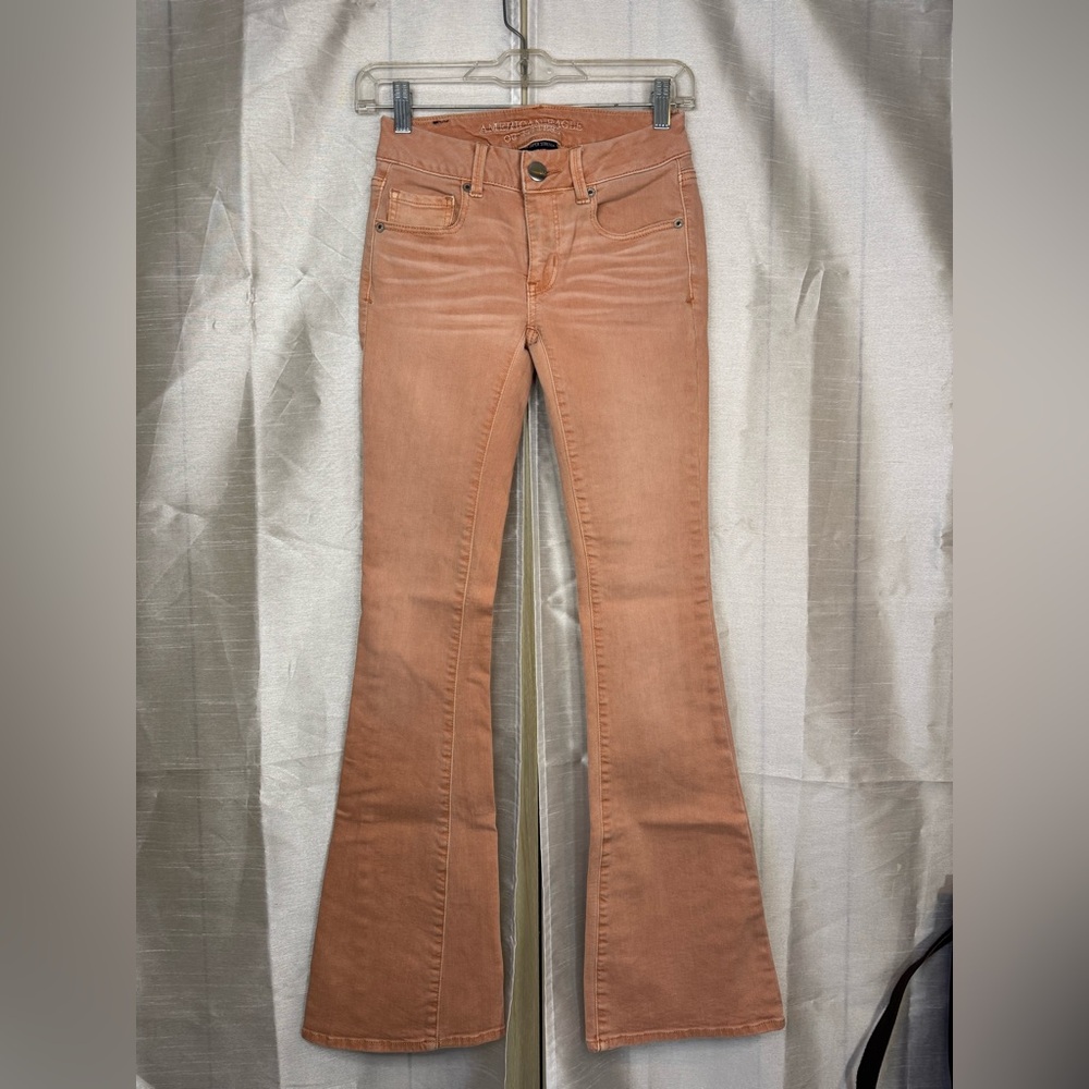 American Eagle Outfitters Peach/pink  Flare Jeans